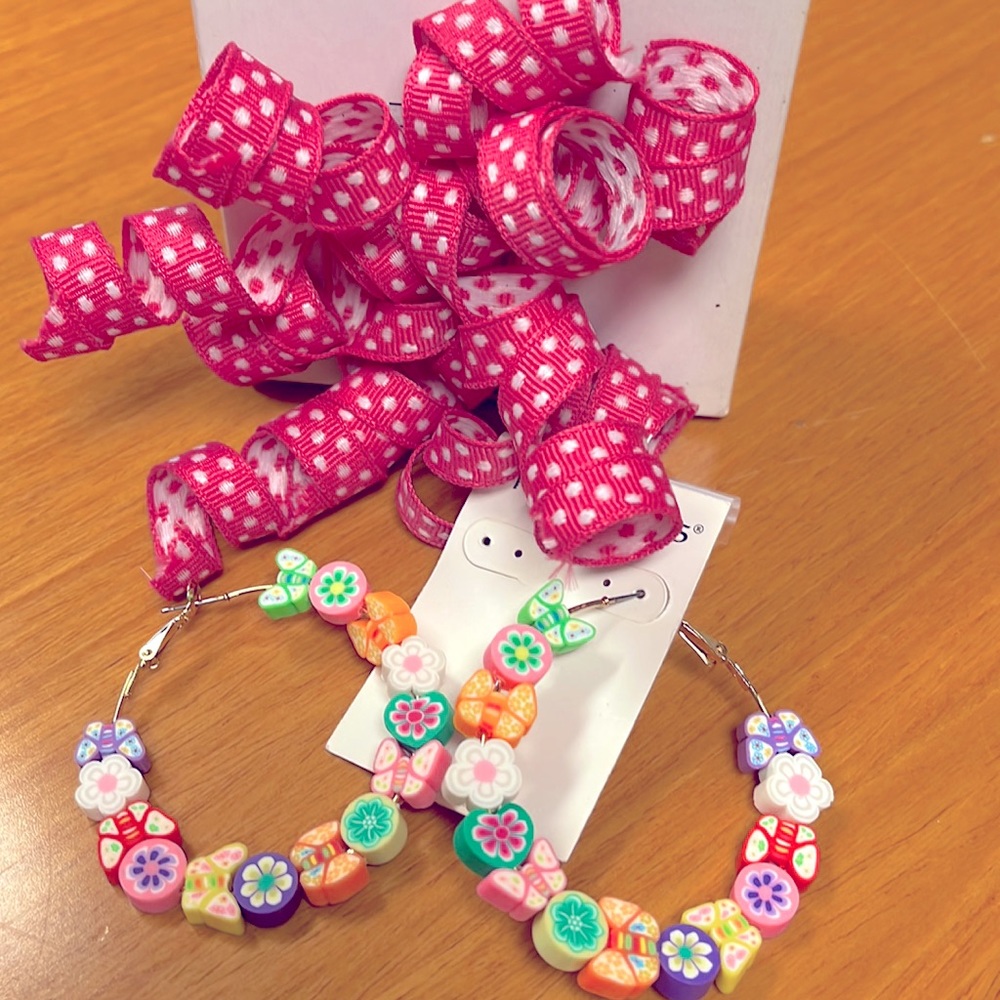 Colorful mini eraser hoops! So cute!!!